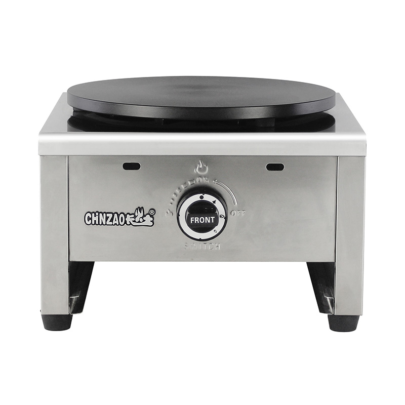 Máquina para hacer crepes de gas natural/GLP con revestimiento de teflón de acero inoxidable